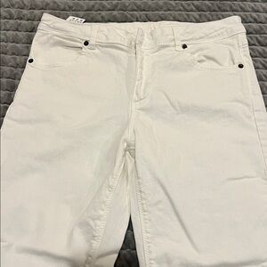 United Colors Of Benetton Off-White Denim Trousers